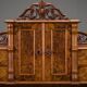 Louis Philippe walnut secretary desk