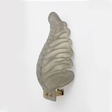 Pair of Barovier & Toso Style Mid-Century Murano Glass Gold Leaf Sconces