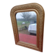 19th century wood and gilded stucco mirror