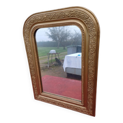 Miroir bois et stuc doré 19ème