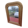 19th century wood and gilded stucco mirror