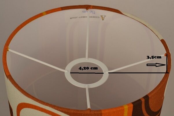 Lampshade Parly H50 D25 - vintage fabric