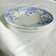 Set of 6 Saint Amand et Hamage iron earth soup plates, Bellflower