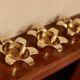 Trio of Mid-Century Swedish Brass Candle Holders by Scandia