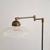 Articulated brass floor/reading lamp, 1970s
