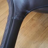 Zanotta Hillroad armchair by Christophe Pillet brown leather Italy 1990 Modern