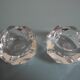 paire salerons salières Baccarat art table vintage crystal salt shakers