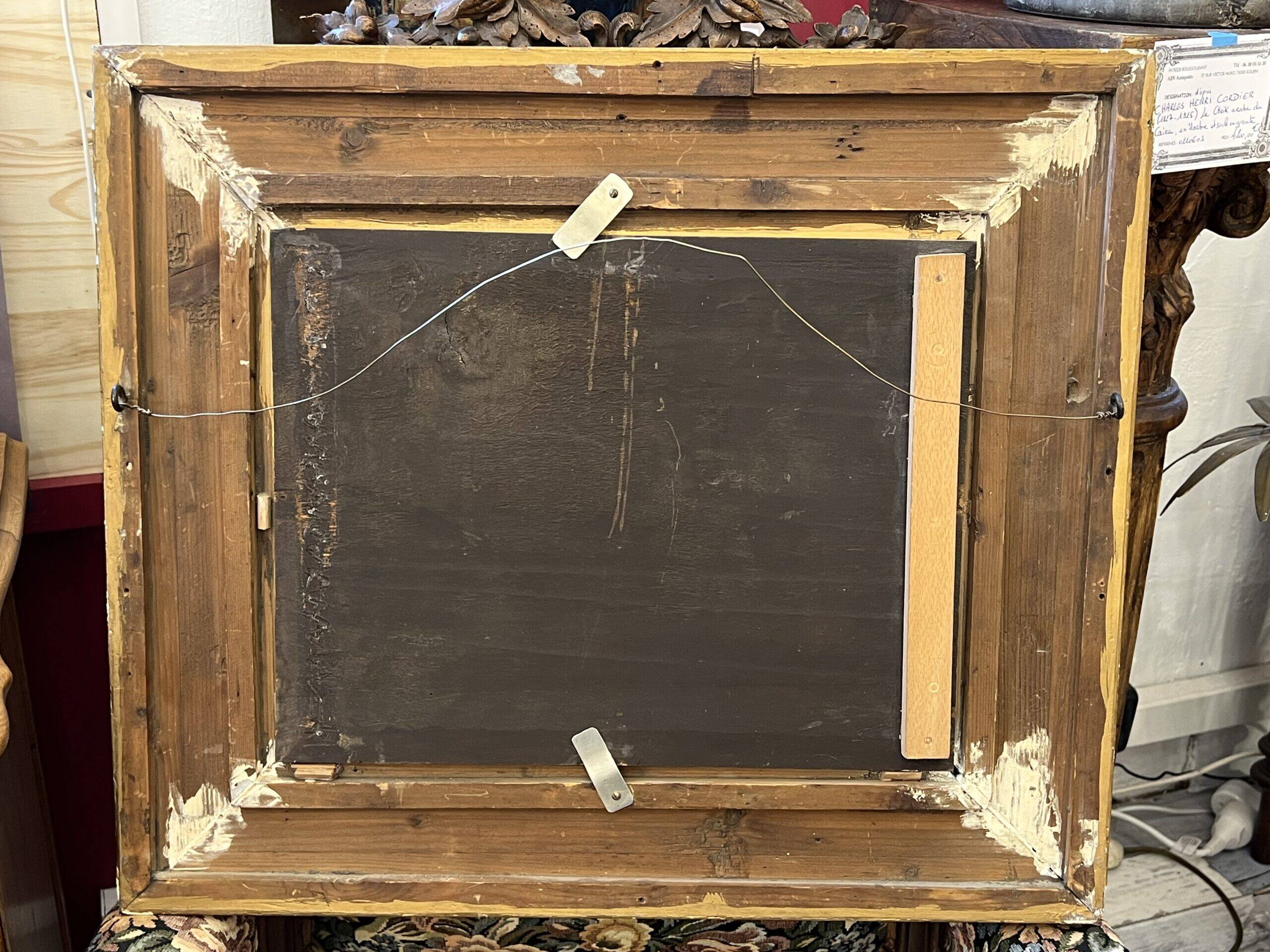 Jean Baptiste Louis Guy? Oil on panel, two bulldogs fighting