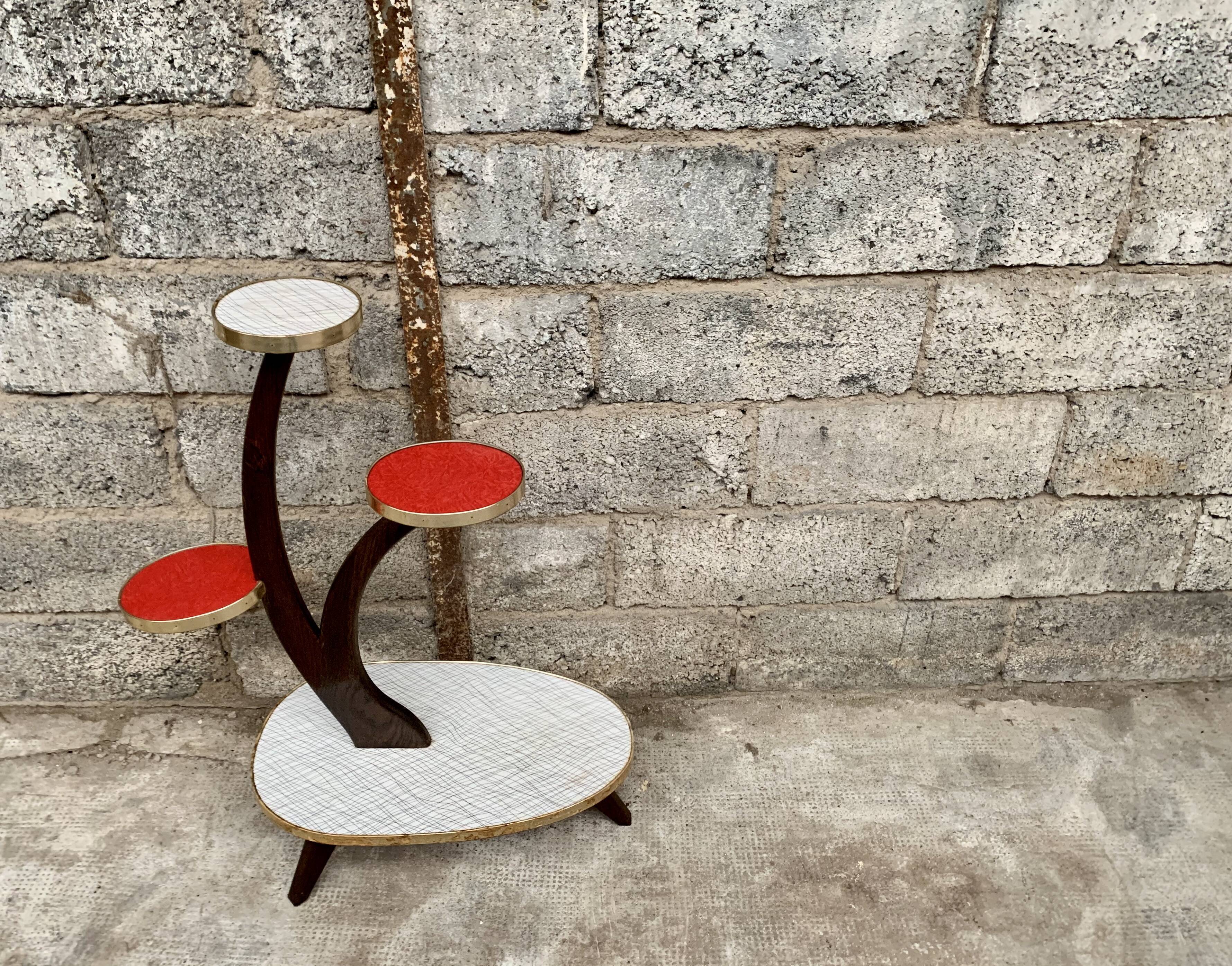 Plant holder in formica 1950