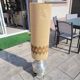 Vintage aluminum table lamp
