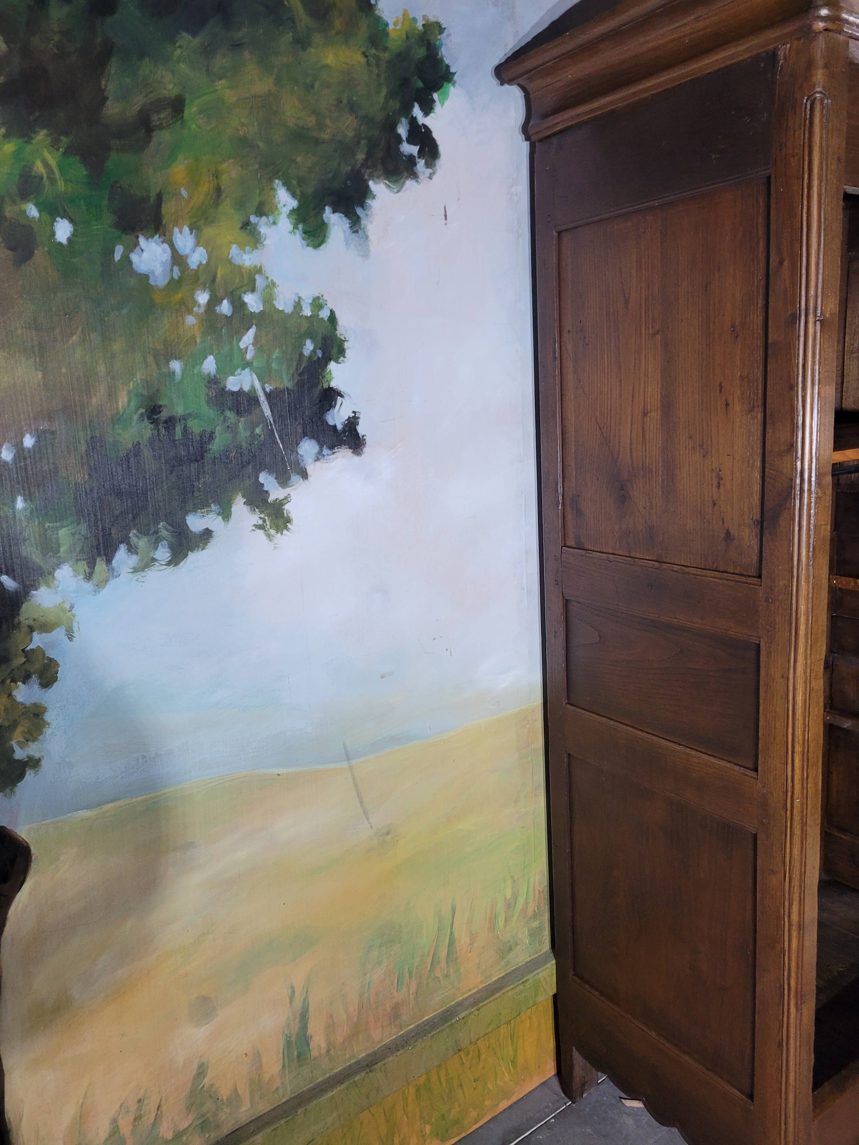 Louis XV oak bonnetière