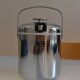 chrome metal ice bucket or elephant ice cubes made in Japan vintage 1970