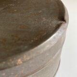 Set of 2 old weathered metal boxes