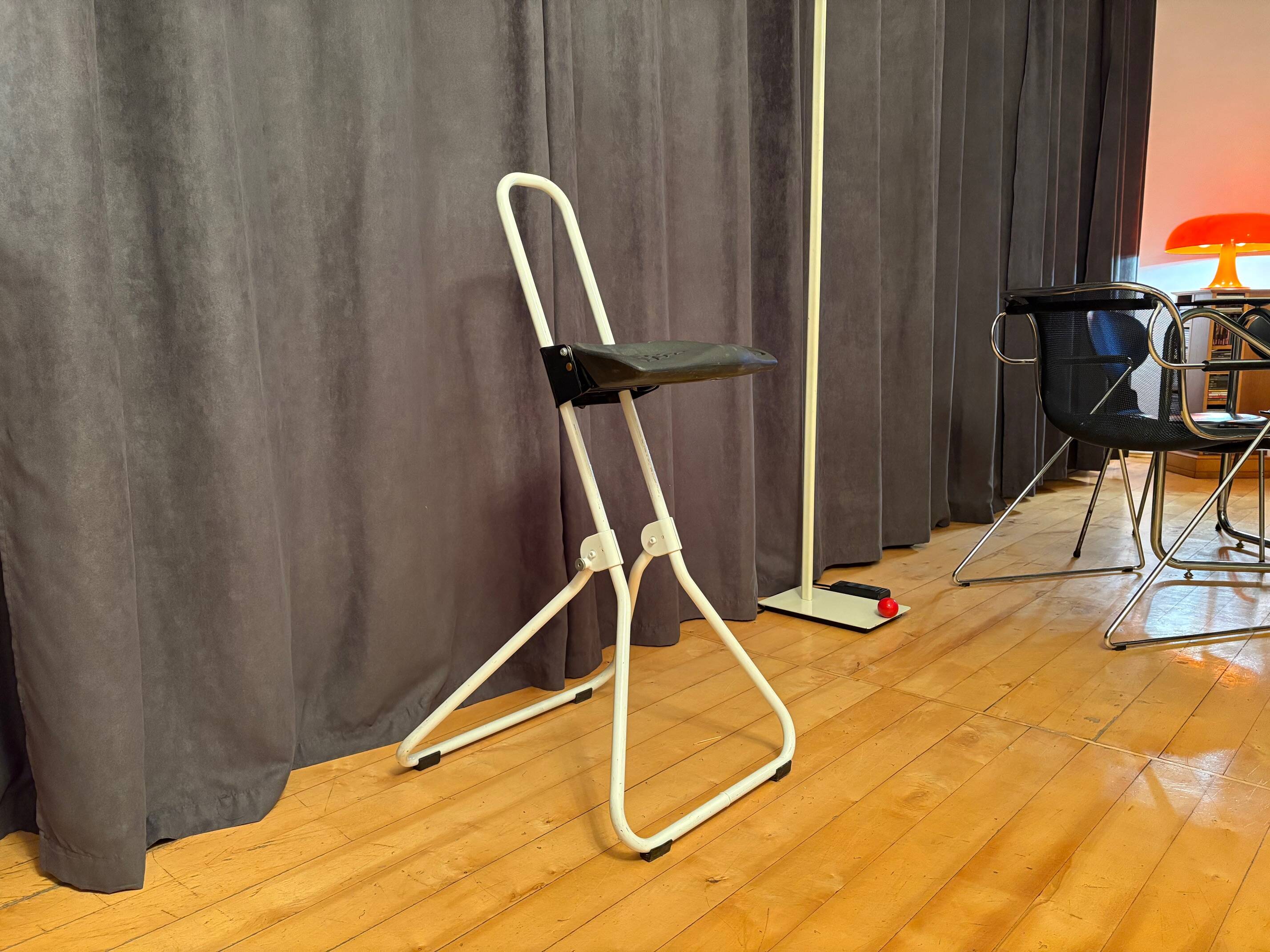 Stool with adjustable seat, designed by Brand/Häfner, Bad Essen, Germany, 1