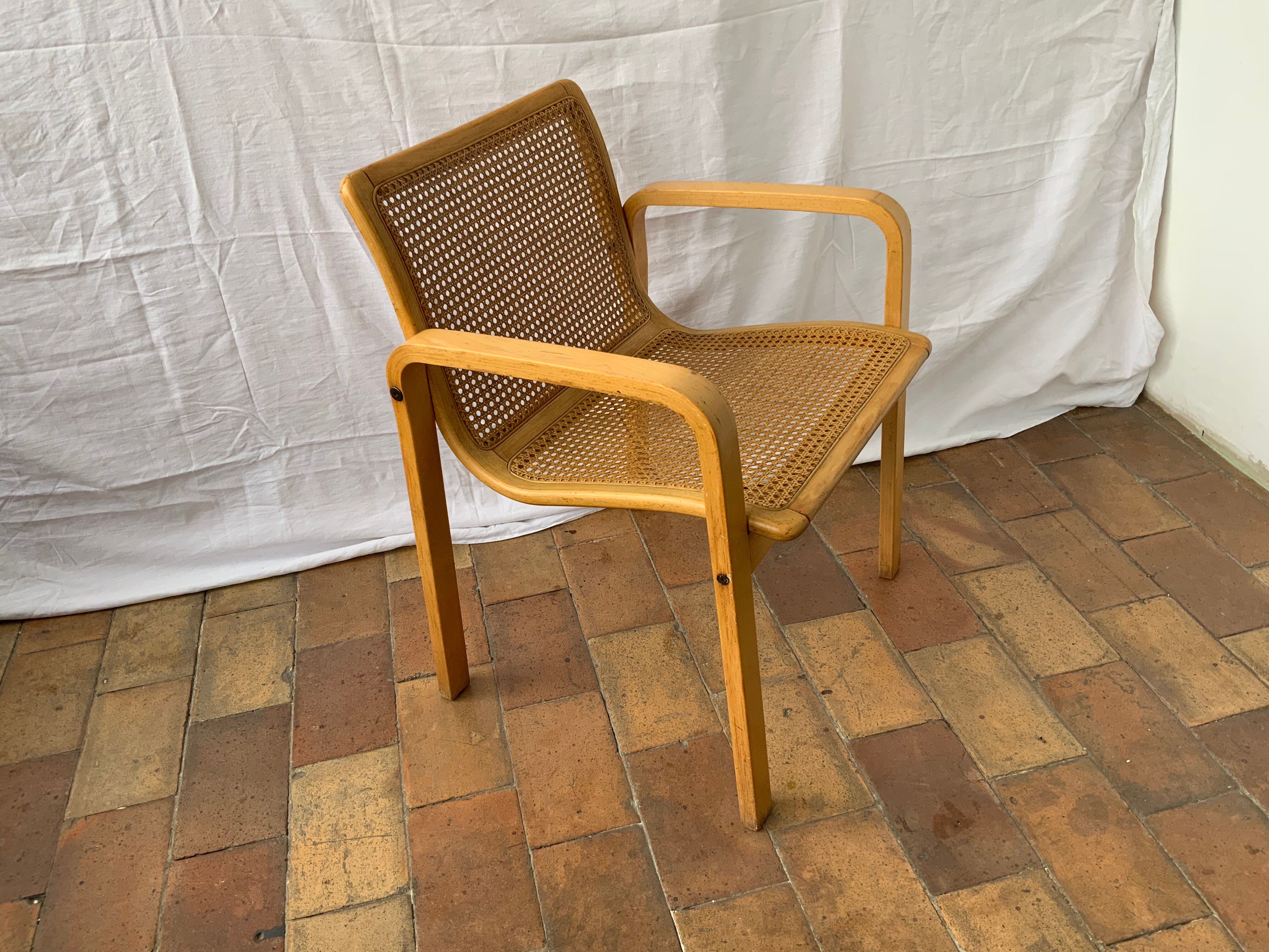 Vintage canned armchair