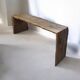 Banc en chêne wabisabi