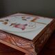 Faience tile trivia and Art Deco carved wooden tower