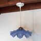Vintage draped opaline glass pendant.