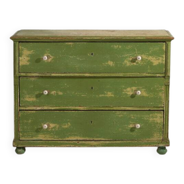 Commode ancienne verte (c.1920)