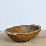 Hand-carved Hungarian dough bowl, circa 1900