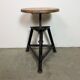 Black Industrial Workshop Swivel Stool, 1960s