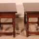 pair of Spanish walnut bedside tables or side tables