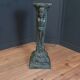 Antique ceramic column faux bronze