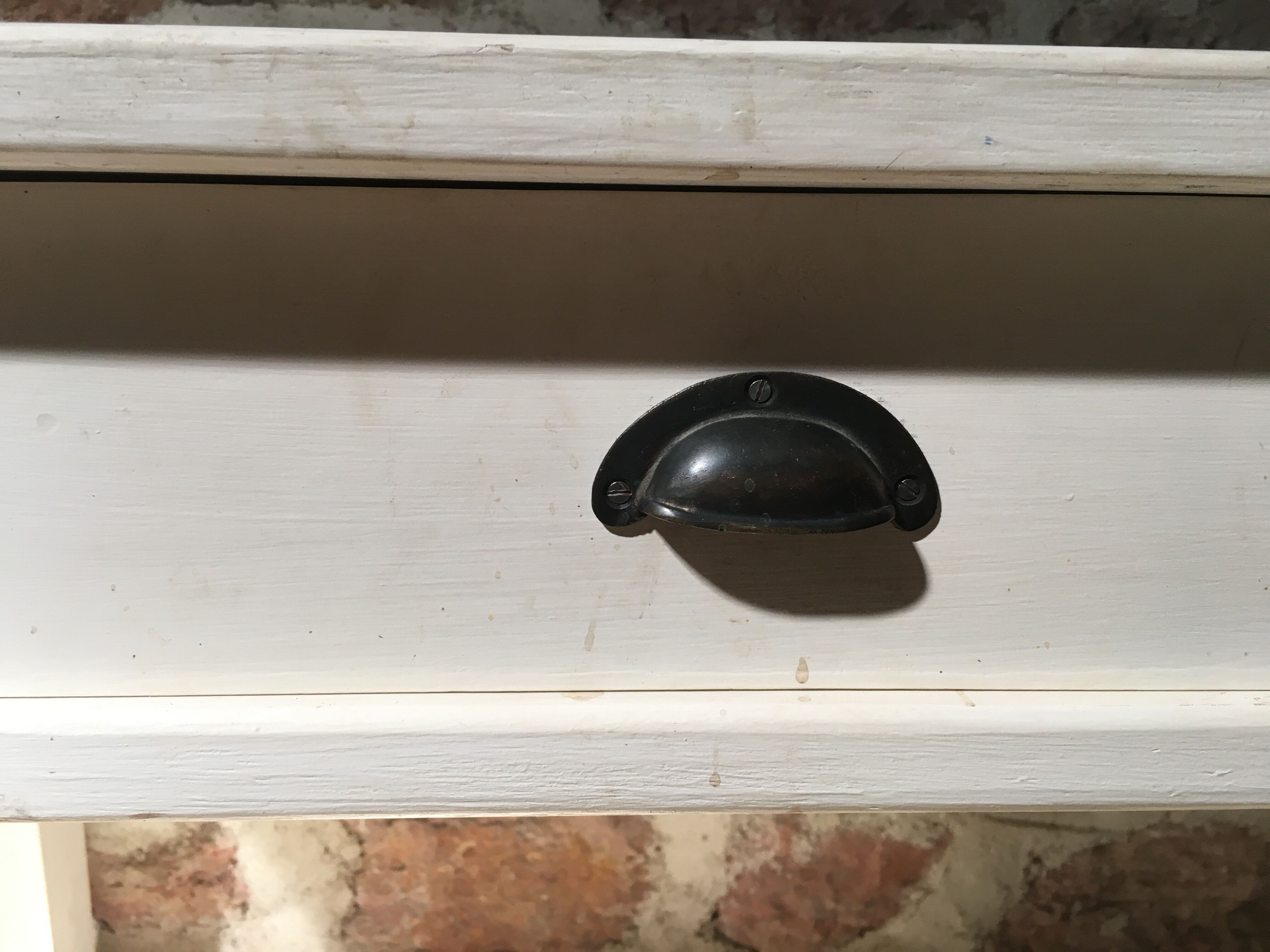 Draper's console table