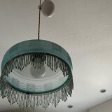 1930s chandelier with glass and tassels