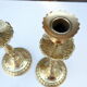 Brass candle holders XIXth