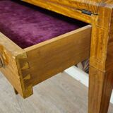 Cylinder desk / Drop-leaf desk – marquetry – Louis XVI style - 20th century