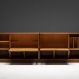 Modernist slatted credenza, Italy, 1960s