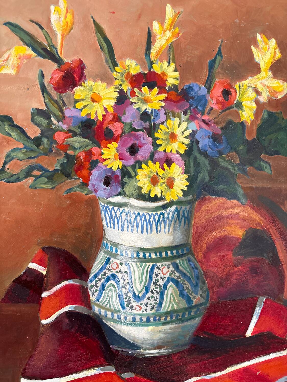 Bouquet of flowers signed