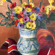 Bouquet of flowers signed