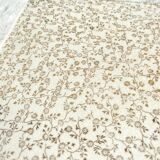 Vintage trivet in golden white floral earthenware Villeroy&boch