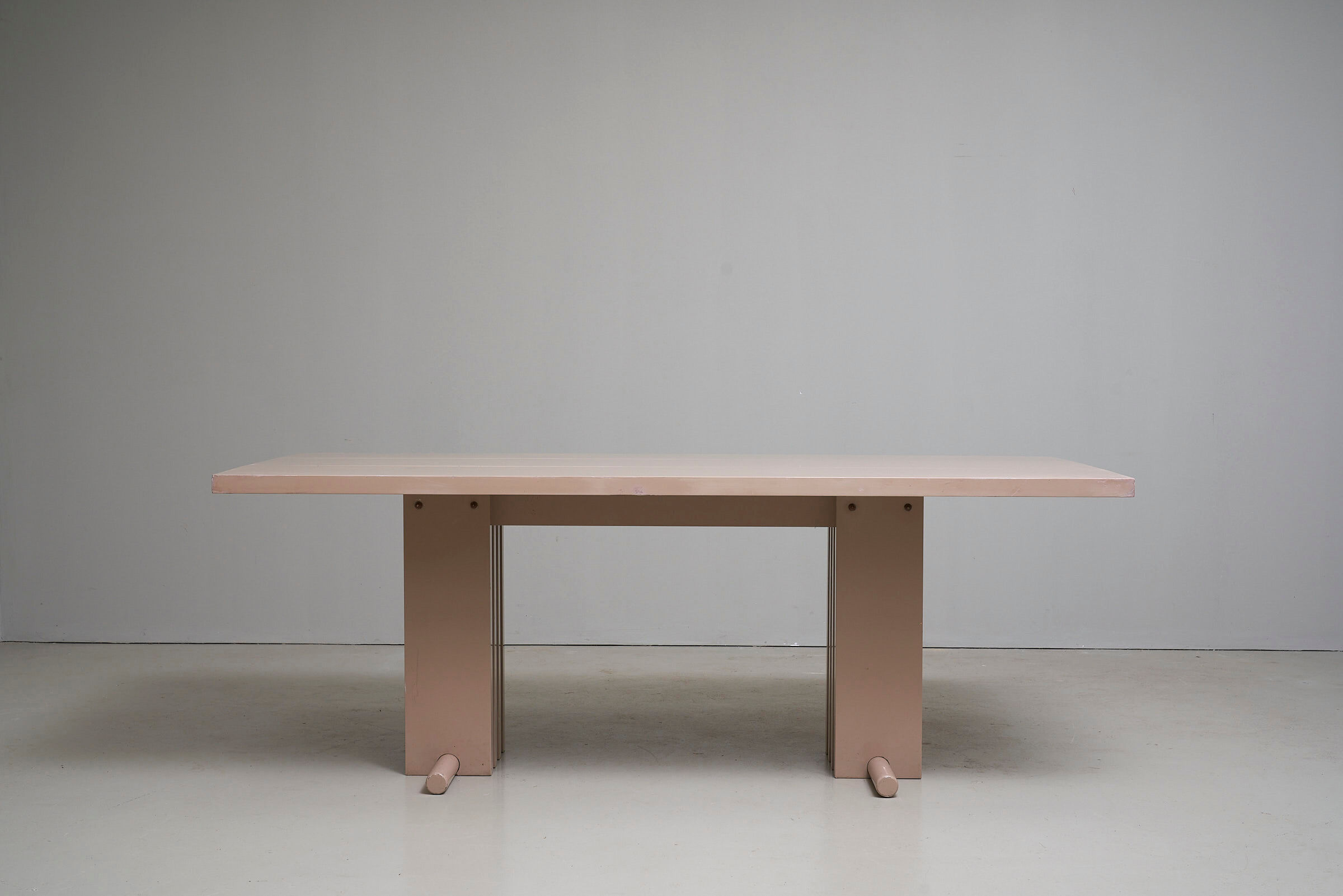Postmodern dining table in memphis style, itlay 1980