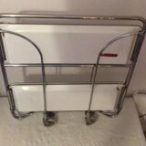 White formica vintage wheeled foldable dessert