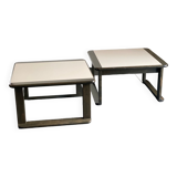 Pair of Brutalist Side Tables
