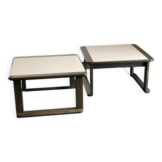 Pair of Brutalist Side Tables