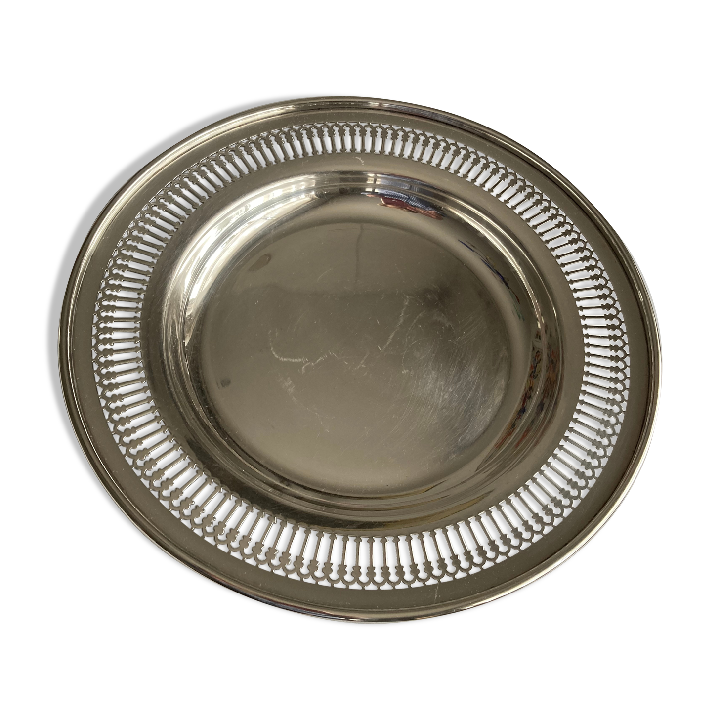 Silver metal dish