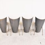 Vintage dining chairs by Frans Van Praet, set of 4