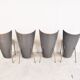 Vintage dining chairs by Frans Van Praet, set of 4
