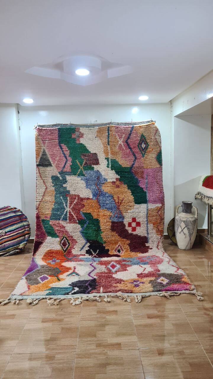 Handmade Berber wool rug Boujaad 250x150 cm