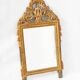 Miroir de mariage Louis XVI avec fronton à harpe
