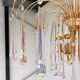 Italian Cascata chandelier with Murano drops, 1970s