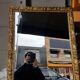 Golden mirror, francesca model 175 x 55 cm