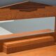 Art deco bar furniture in solid oak 1930s