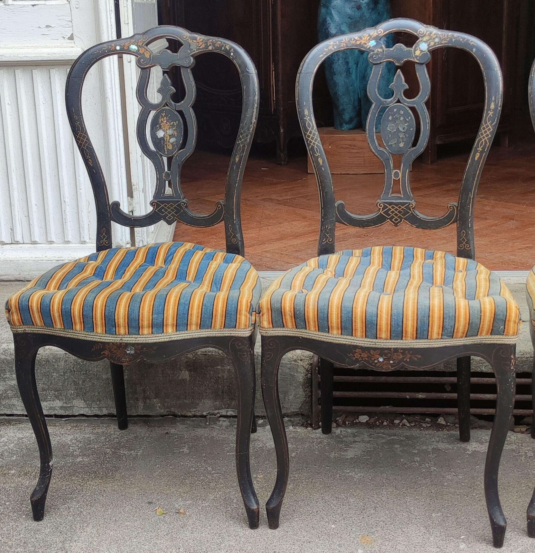 4 Napoleon III chairs