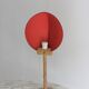 Lampe italienne en bois et coton
