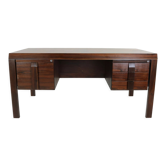 Sixties Brasilian jacaranda superb design desk by Jean Gillon for Italma